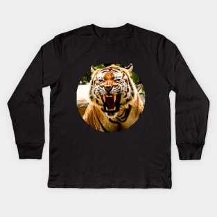 Bengal Tiger Roar Kids Long Sleeve T-Shirt
